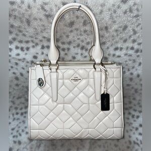 COACH CROSBY CANNON QUILTED CARRYALL BAG